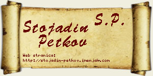 Stojadin Petkov vizit kartica